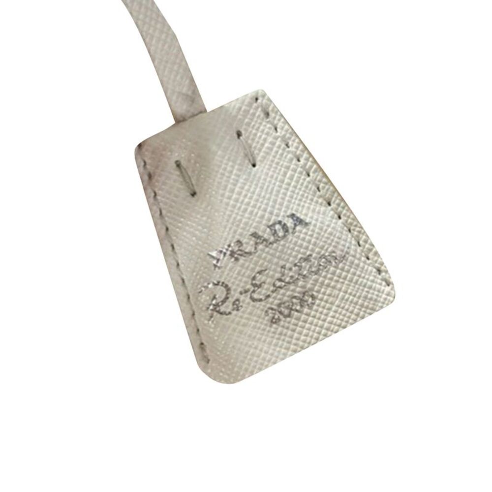 Prada Crystal-Embellished Re-Edition 2000 Bag in Cream Satin - Picture 6 of 9